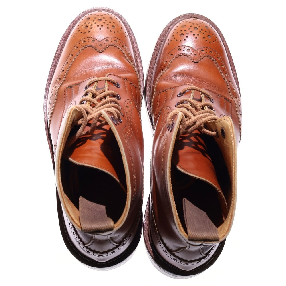 Tricker's(トリッカーズ) MALTON/C-SHADE TAN メルトン シーシェイド タン レースアップウエスタンブーツ ブラウン M2508