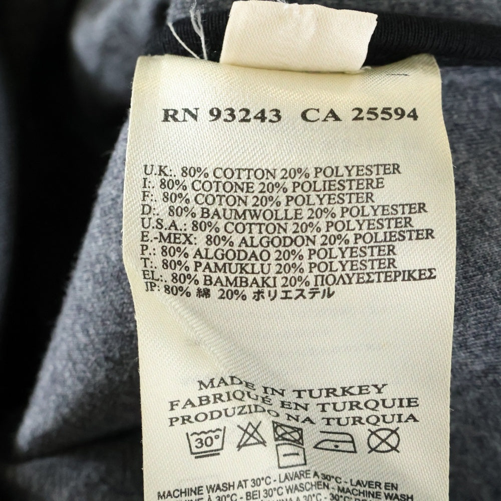 DIESEL BLACK GOLD(ディーゼルブラックゴールド) ポリコットン ジップアップブルゾンジャケット MA-1 ブラック/グレー