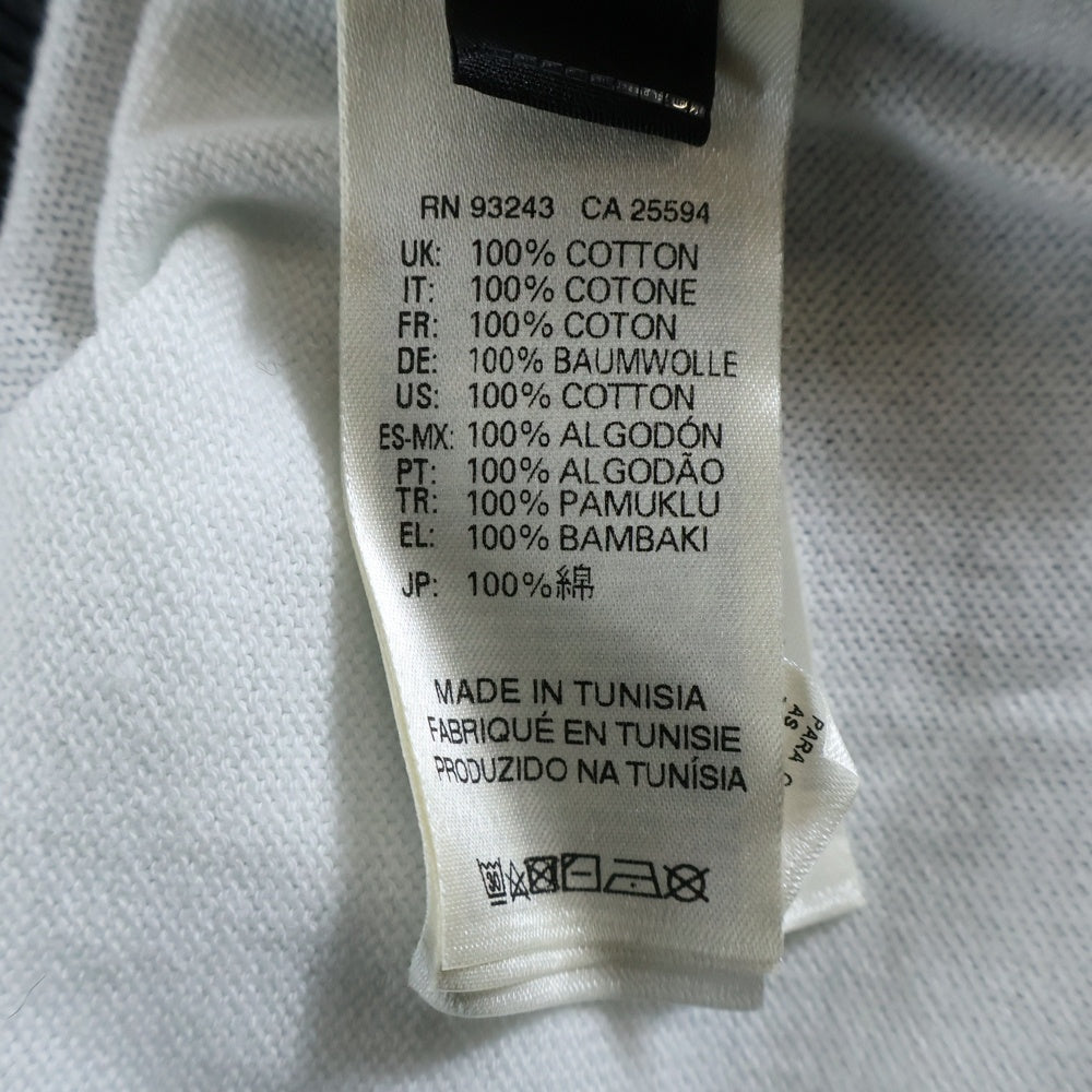 DIESEL(ディーゼル) バイカラー クルーネック長袖Tシャツ カットソー ブラック/ホワイト