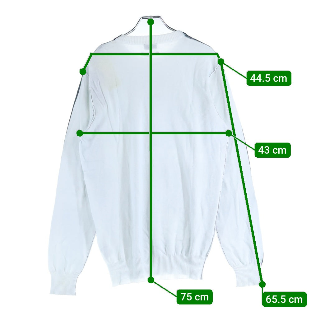 DIESEL(ディーゼル) バイカラー クルーネック長袖Tシャツ カットソー ブラック/ホワイト