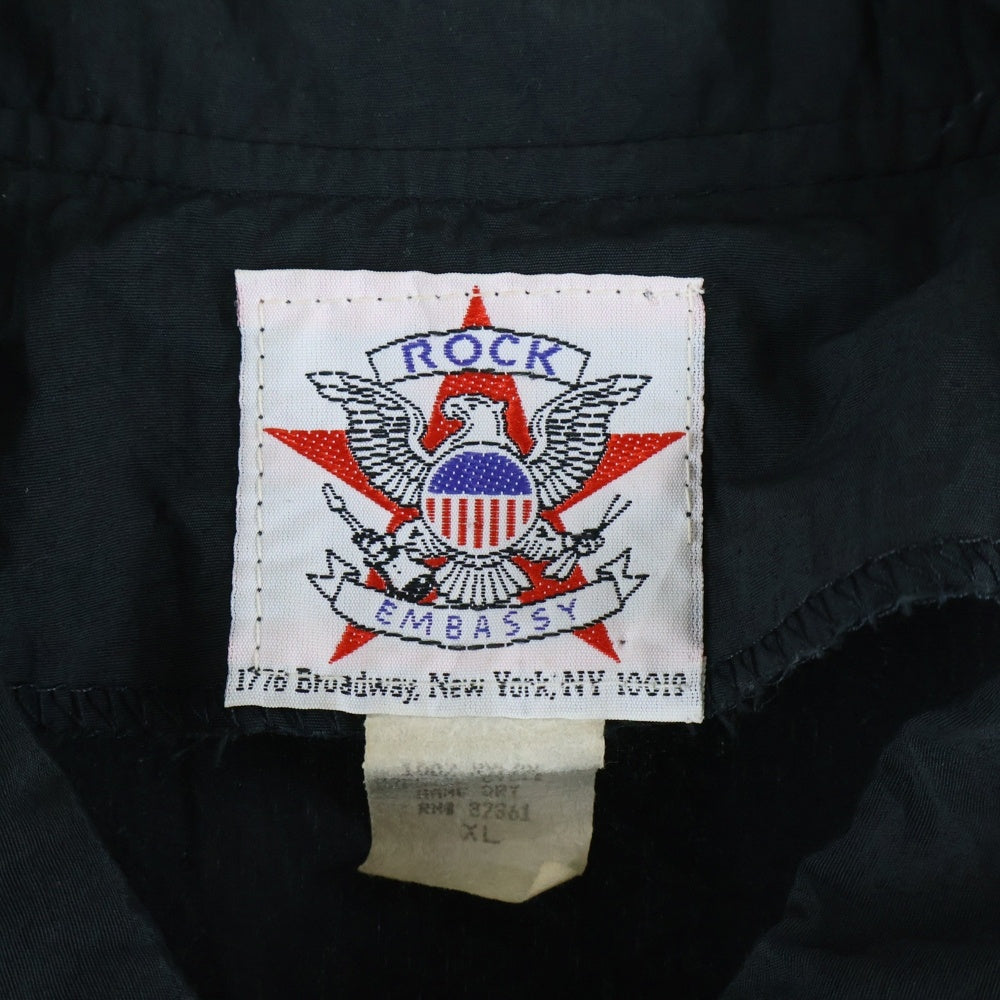 VINTAGE(ヴィンテージ) 90S VINTAGE PUBLIC ENEMY ヴィンテージ パブリックエネミー ロゴプリント ナイロンコーチジャケット ブラック