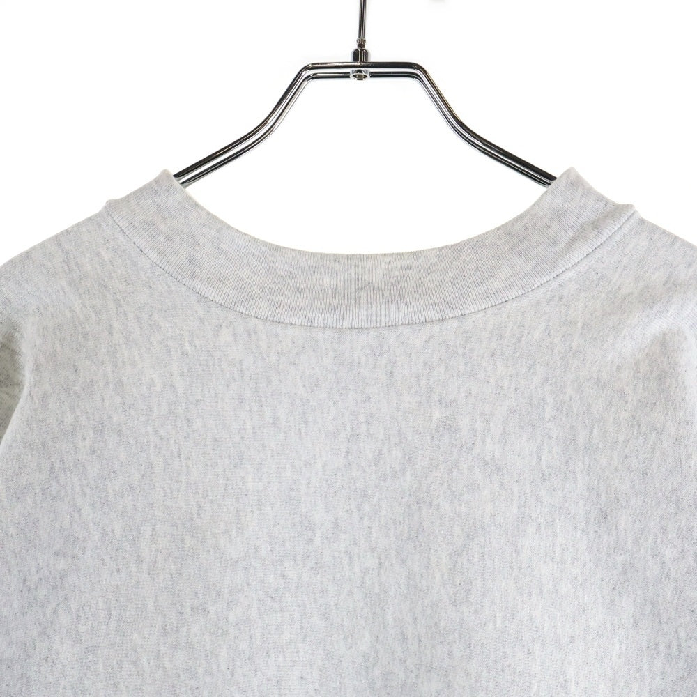 DIGAWEL(ディガウェル) サイドジッパー加工 クルーネックスウェットトレーナー グレー DWVB062