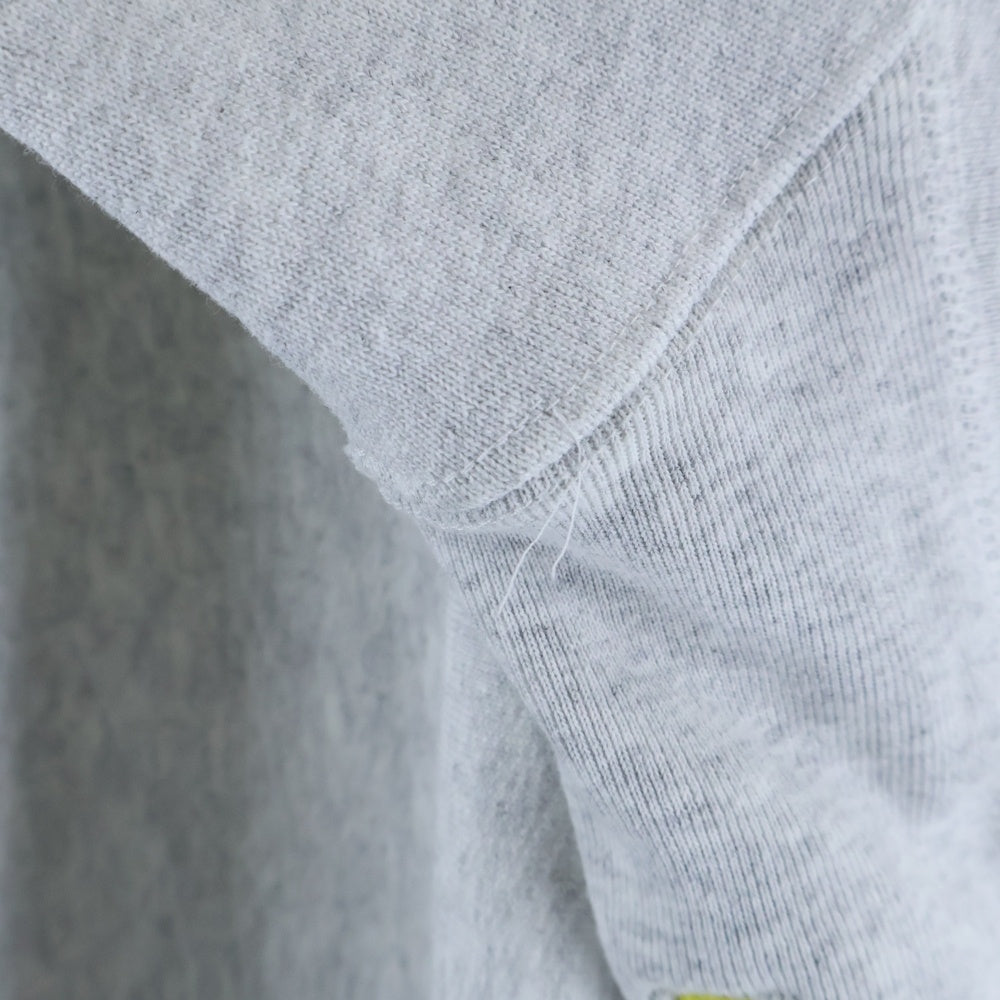 DIGAWEL(ディガウェル) サイドジッパー加工 クルーネックスウェットトレーナー グレー DWVB062