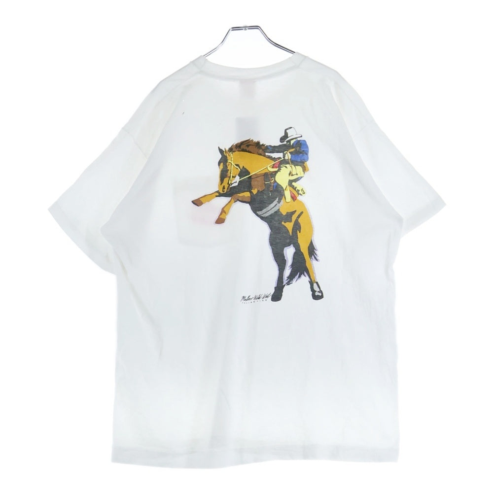 VINTAGE(ヴィンテージ) 90S VINTAGE MALBORO WILD WEST ヴィンテージ マルボロ ワイルドウェスト ポケットTシャツ 半袖クルーネックカットソー ホワイト