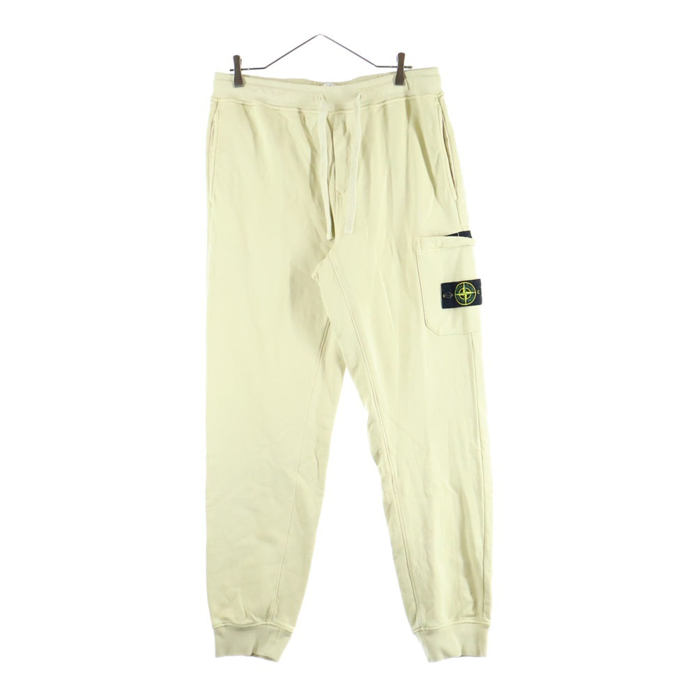 STONE ISLAND(ストーンアイランド) コットンスウェット コンパスパッチ カーゴジョギングパンツ ライトイエロー 801564451