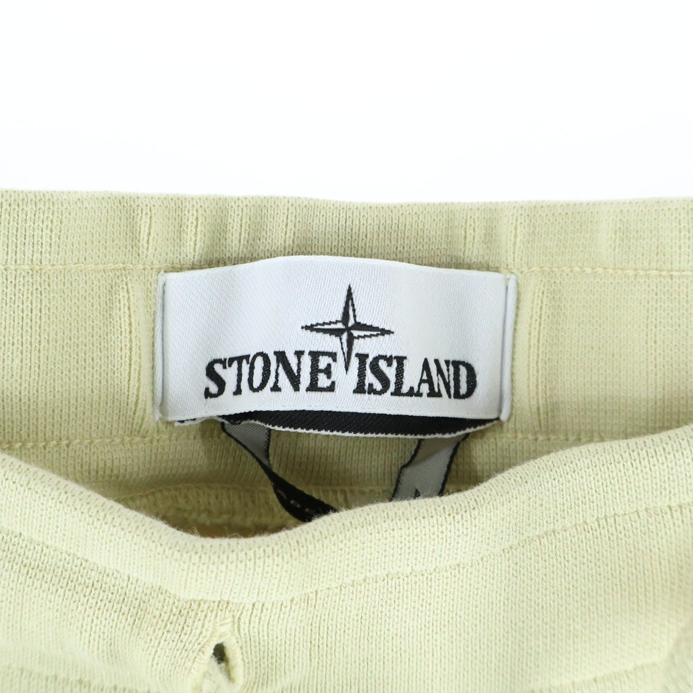 STONE ISLAND(ストーンアイランド) コットンスウェット コンパスパッチ カーゴジョギングパンツ ライトイエロー 801564451