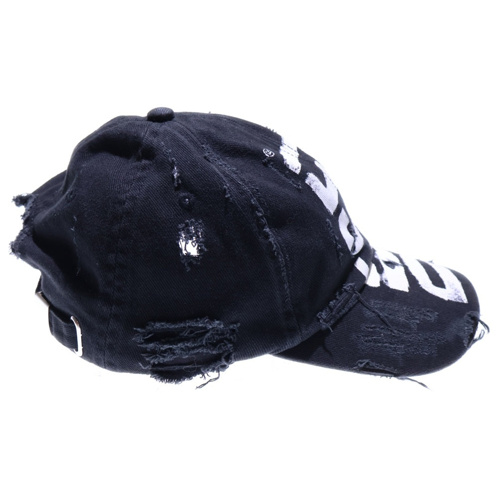 DIESEL(ディーゼル) C-EWAN CAPPELLO クワン カッペッロ ダメージ加工 ベースボールキャップ 帽子 ブラック A08268