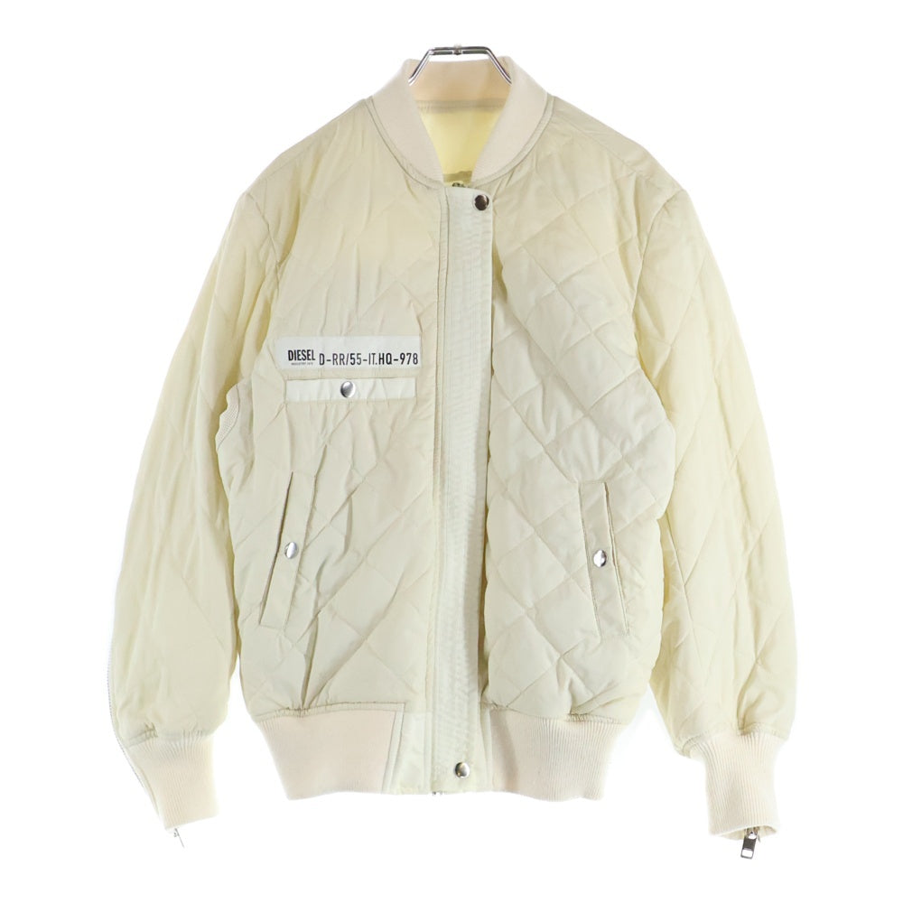 DIESEL(ディーゼル) リバーシブル ジップアップボンバージャケット MA-1 ホワイト