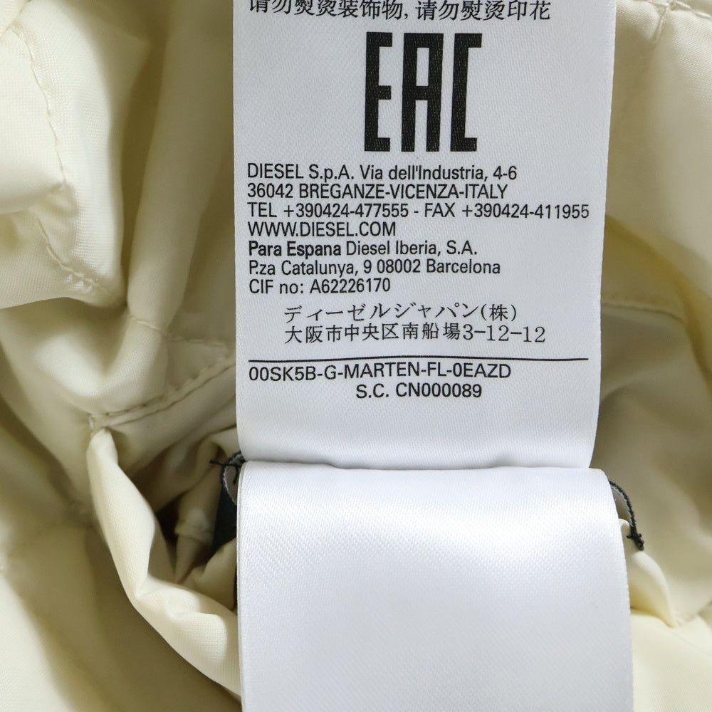DIESEL(ディーゼル) リバーシブル ジップアップボンバージャケット MA-1 ホワイト