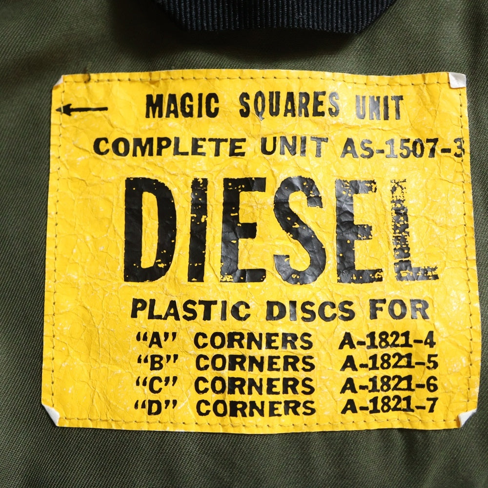 DIESEL(ディーゼル) カモフラ マルチポケット ジップアップミリタリージャケット カーキ