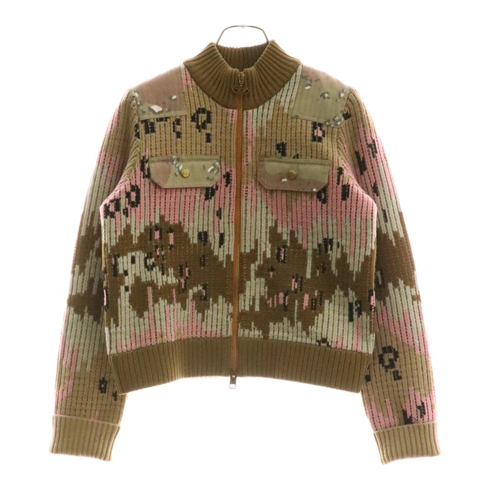 DIESEL(ディーゼル) M-AGGY KNITWEAR マギー ニットウェア ジップアップブルゾンジャケット マルチカラー A06709