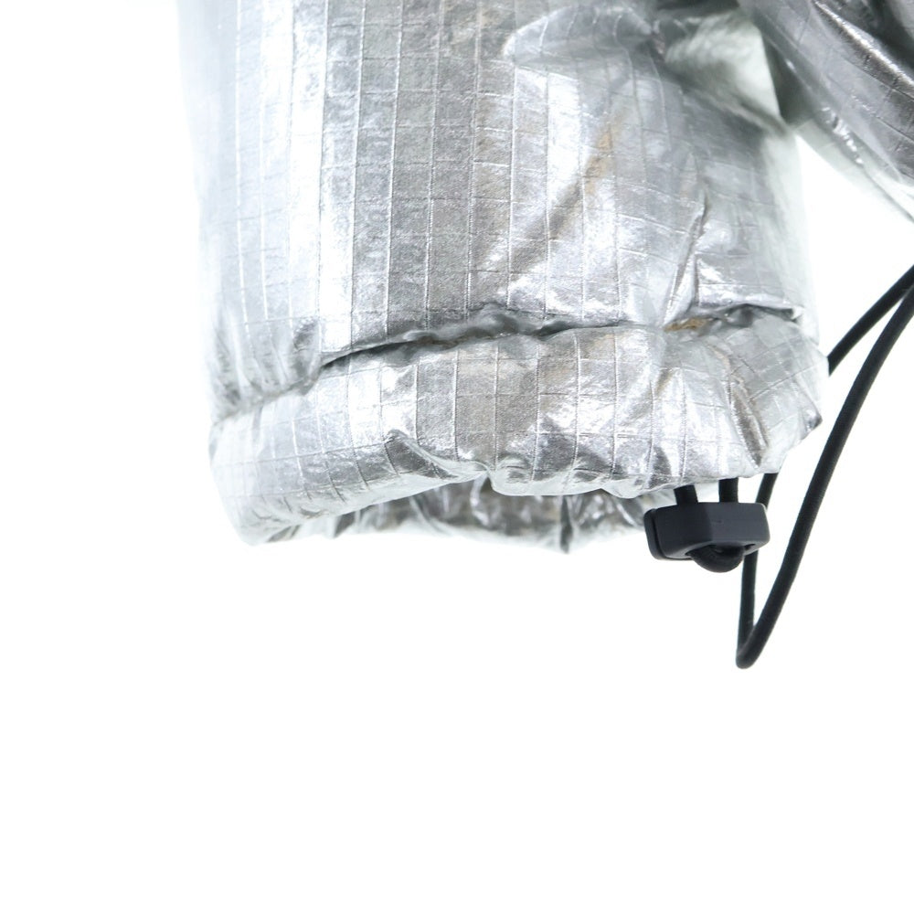 DIESEL(ディーゼル) 襟切り替え ジップアップナイロンダウンジャケット シルバー A03145