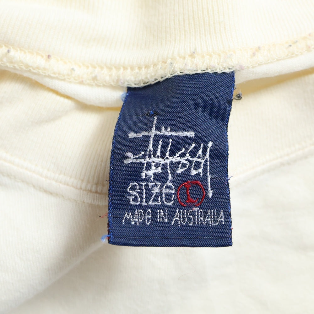 STUSSY(ステューシー) 90S VINTAGE HAWAII PRINT TEE ヴィンテージ ハワイ フロントプリント クルーネック カットソー 半袖Tシャツ ベージュ