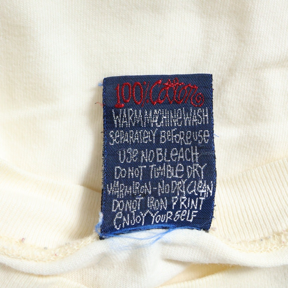 STUSSY(ステューシー) 90S VINTAGE HAWAII PRINT TEE ヴィンテージ ハワイ フロントプリント クルーネック カットソー 半袖Tシャツ ベージュ