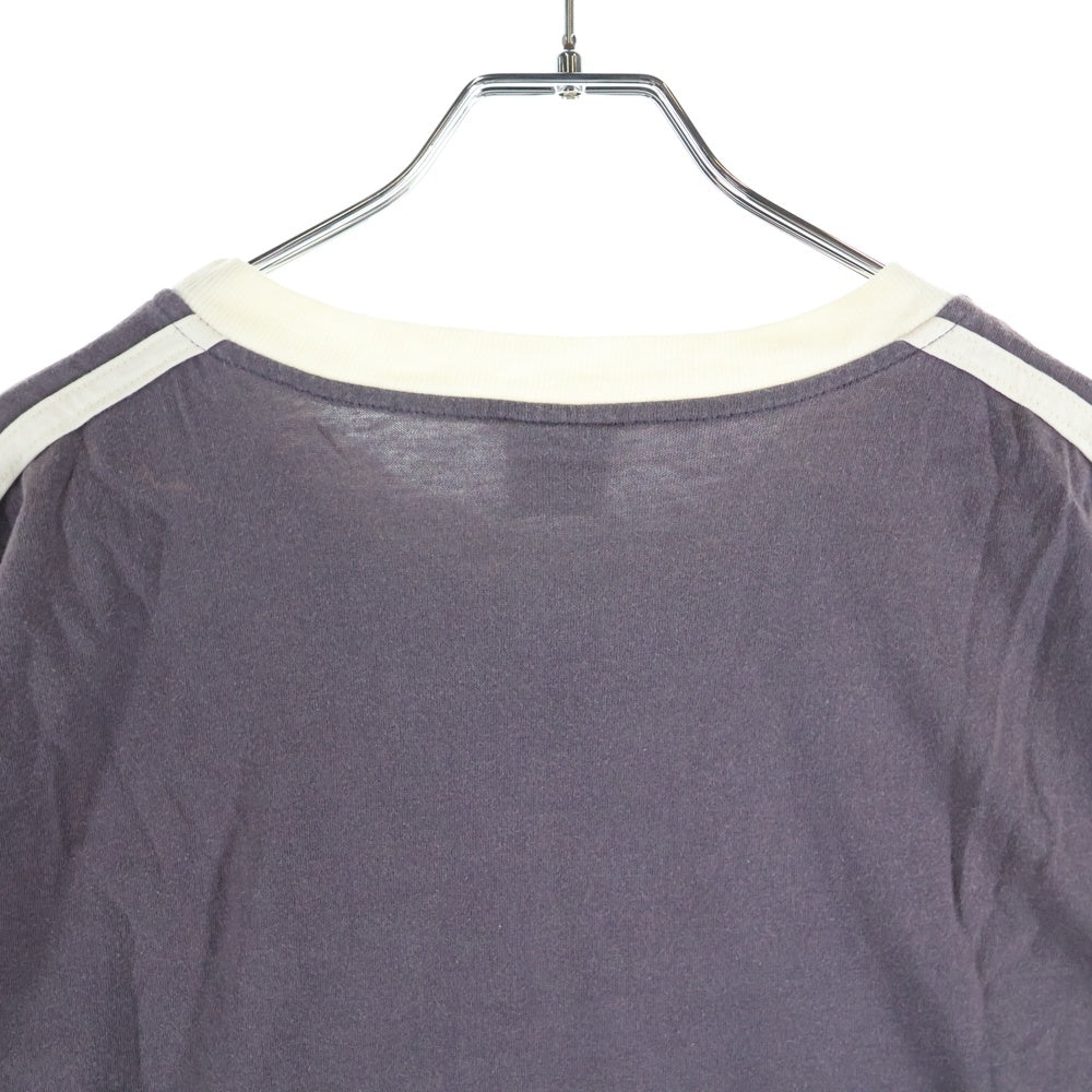 STUSSY(ステューシー) 90S VINTAGE ヴィンテージ ショルダーライン クルーネック カットソー 半袖Tシャツ パープル