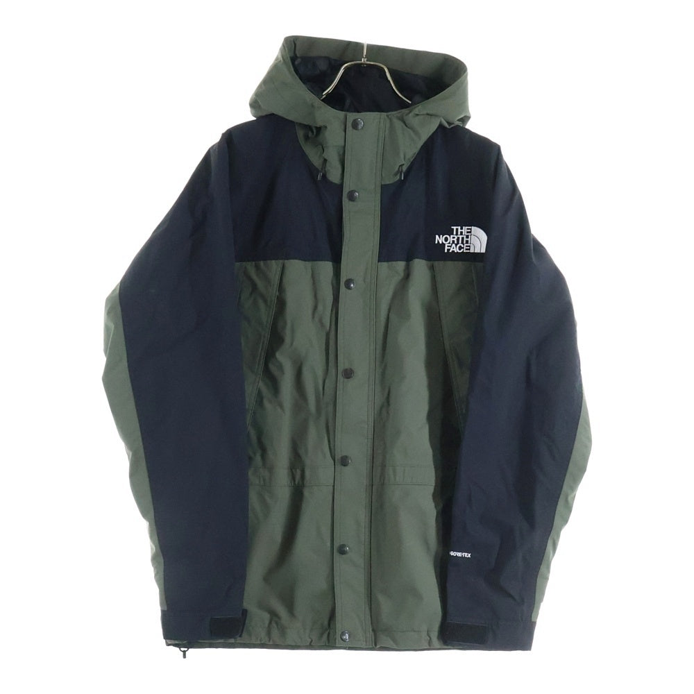 THE NORTH FACE(ザノースフェイス) MOUNTAIN LIGHT JACKET GORE-TEX ゴアテックス 胸ロゴデザイン フーデッド ジップアップ マウンテンライトジャケット グリーン NP11834