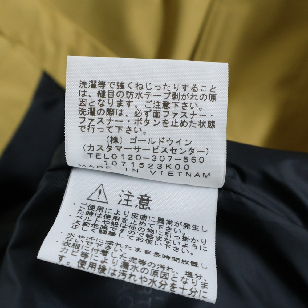 THE NORTH FACE(ザノースフェイス) MOUNTAIN LIGHT JACKET GORE-TEX ゴアテックス 胸ロゴデザイン フーデッド ジップアップ マウンテンライトジャケット イエロー NP11834