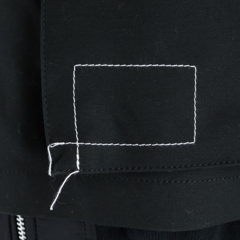 Sacai(サカイ) ×WTAPS Cotton Back Satin × Nylon Twill Jacket ダブルタップス コットンバック サテン ナイロンツイルジャケット ブルゾン ブラック 25-07770