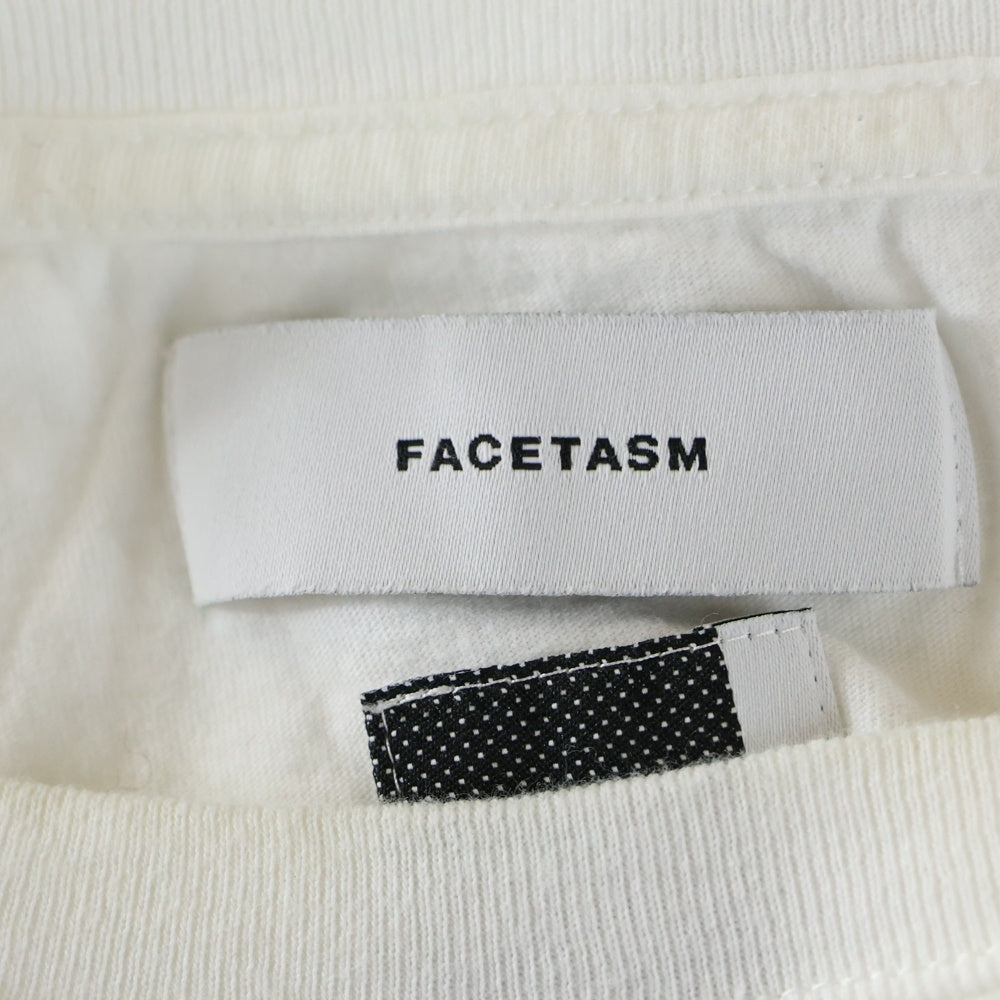 FACETASM(ファセッタズム) MOVIE TEE 5 ムービープリント クルーネック 半袖Tシャツ カットソー ホワイト KG0-TEE-U20