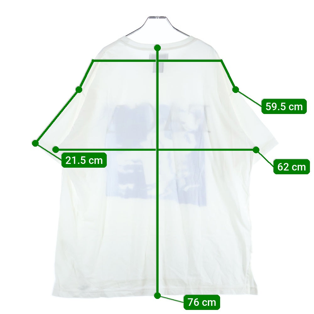 FACETASM(ファセッタズム) MOVIE TEE 5 ムービープリント クルーネック 半袖Tシャツ カットソー ホワイト KG0-TEE-U20