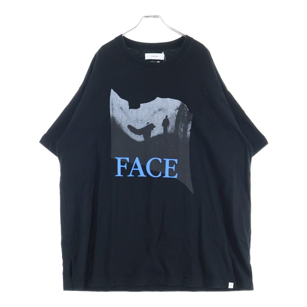 FACETASM(ファセッタズム) MOVIE TEE 5 ムービープリント クルーネック 半袖Tシャツ カットソー ブラック MIMI-TEE-U14
