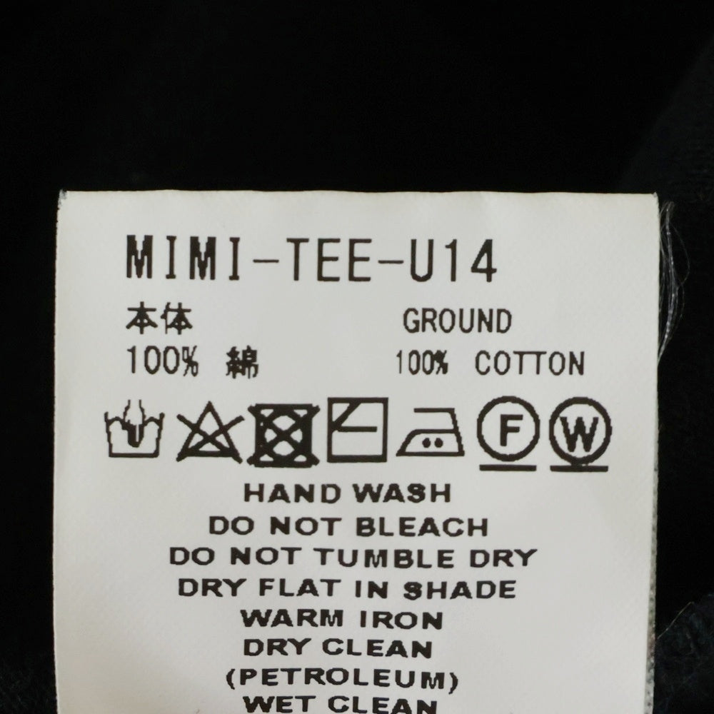 FACETASM(ファセッタズム) MOVIE TEE 5 ムービープリント クルーネック 半袖Tシャツ カットソー ブラック MIMI-TEE-U14