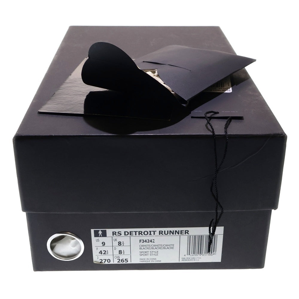 adidas(アディダス) ×RAF SIMONS RS DETROIT RUNNER ラフシモンズ デトロイト ランナー ローカットスニーカー ホワイト US9/27cm F34242