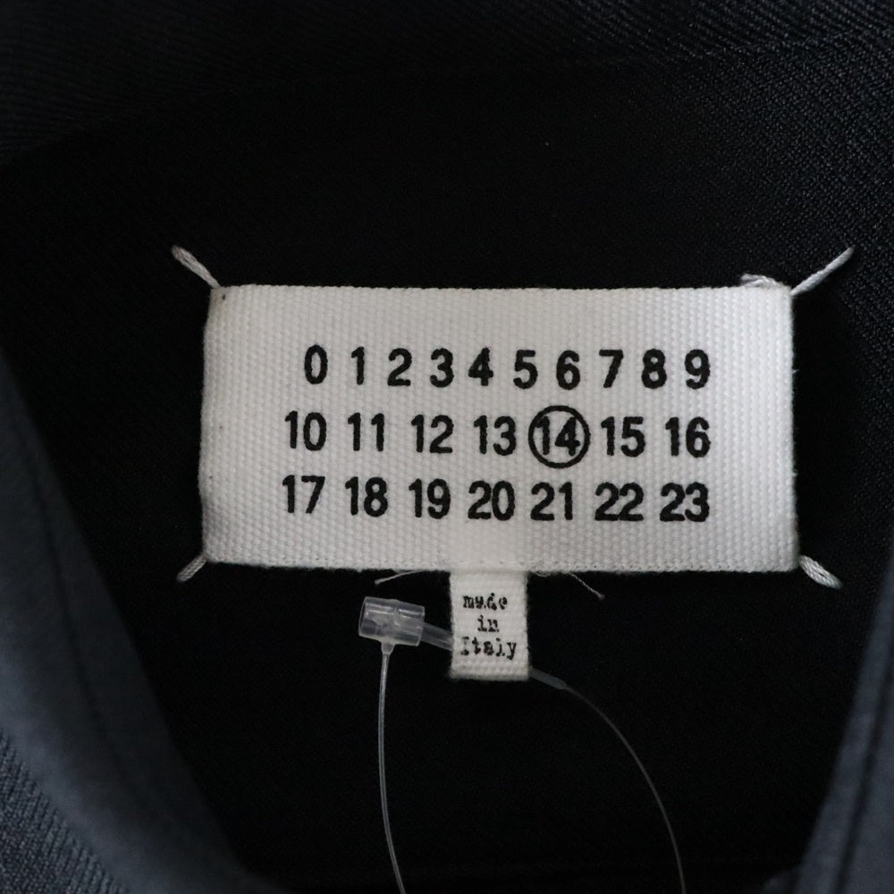 Maison Margiela 14(メゾンマルジェラ) 19AW オーバーサイズド モヘア混 ウール 長袖シャツ ジャケット ブラック S67DL0001