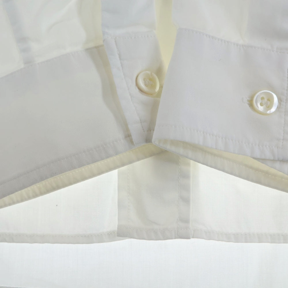 Maison Margiela 10(メゾン マルジェラ) 15AW REGULAR SHIRT 4ステッチ コットン 長袖レギュラーシャツ ホワイト S50DL0266