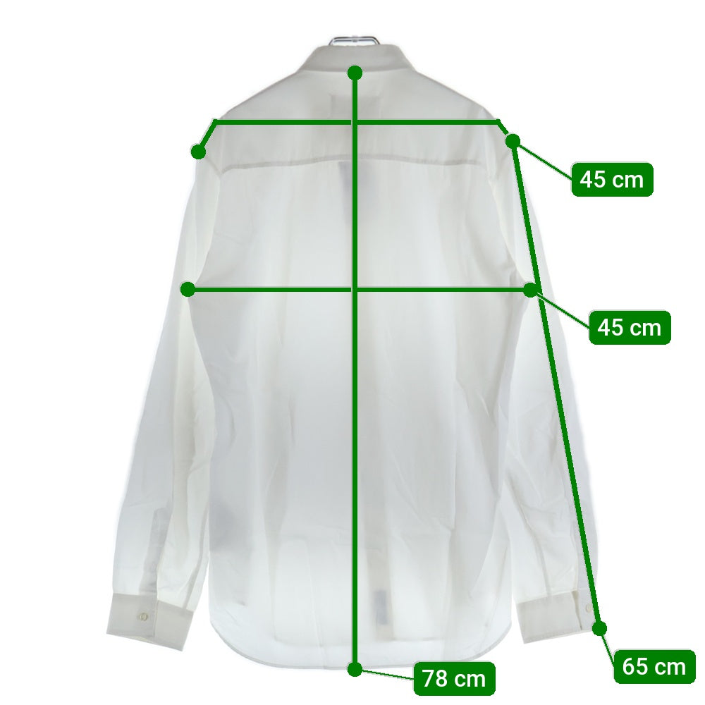 Maison Margiela 10(メゾン マルジェラ) 15AW REGULAR SHIRT 4ステッチ コットン 長袖レギュラーシャツ ホワイト S50DL0266