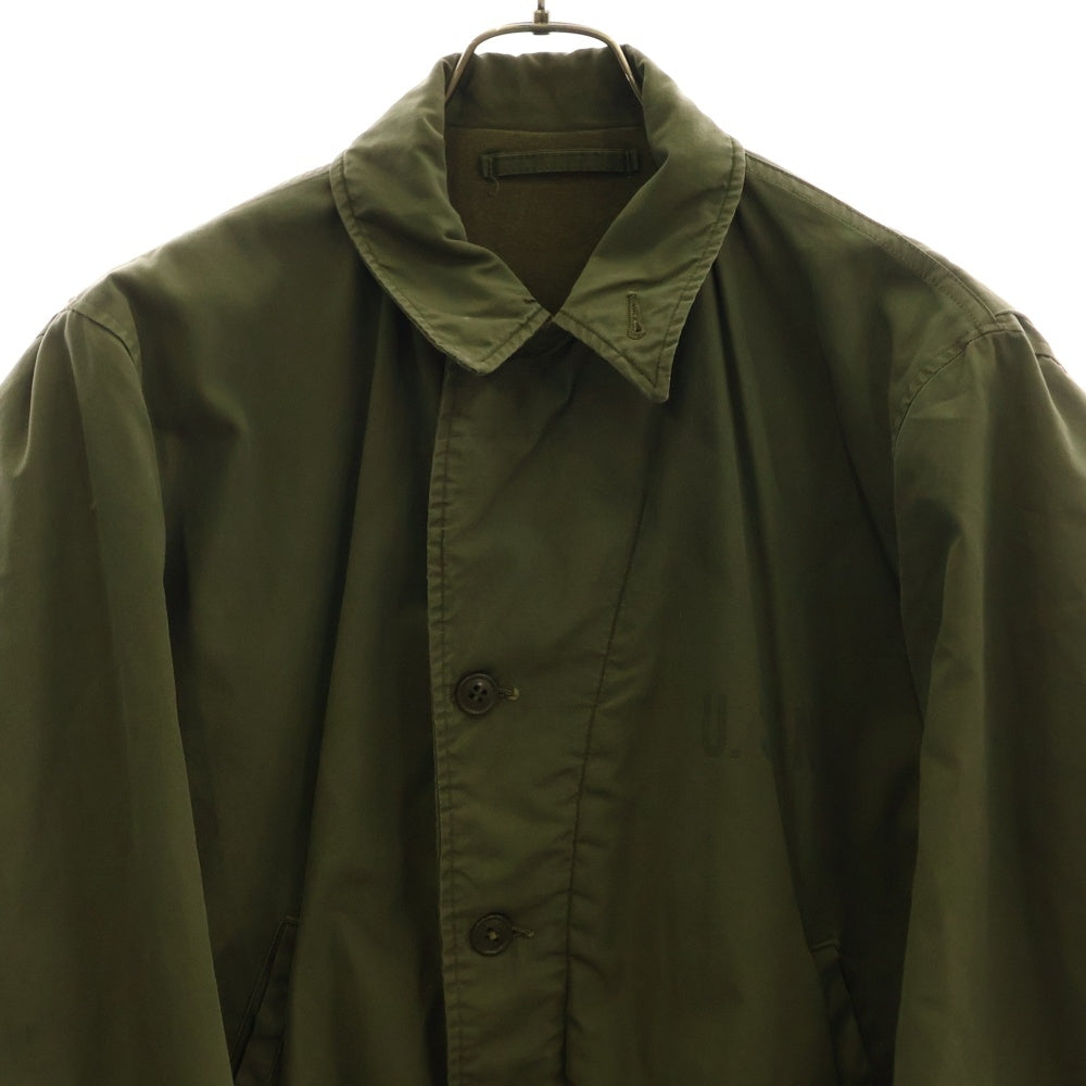 VINTAGE(ヴィンテージ) 40S VINTAGE U.S.N. US NAVY N-4 ヴィンテージ コの字留めTALON デッキジャケット カーキ