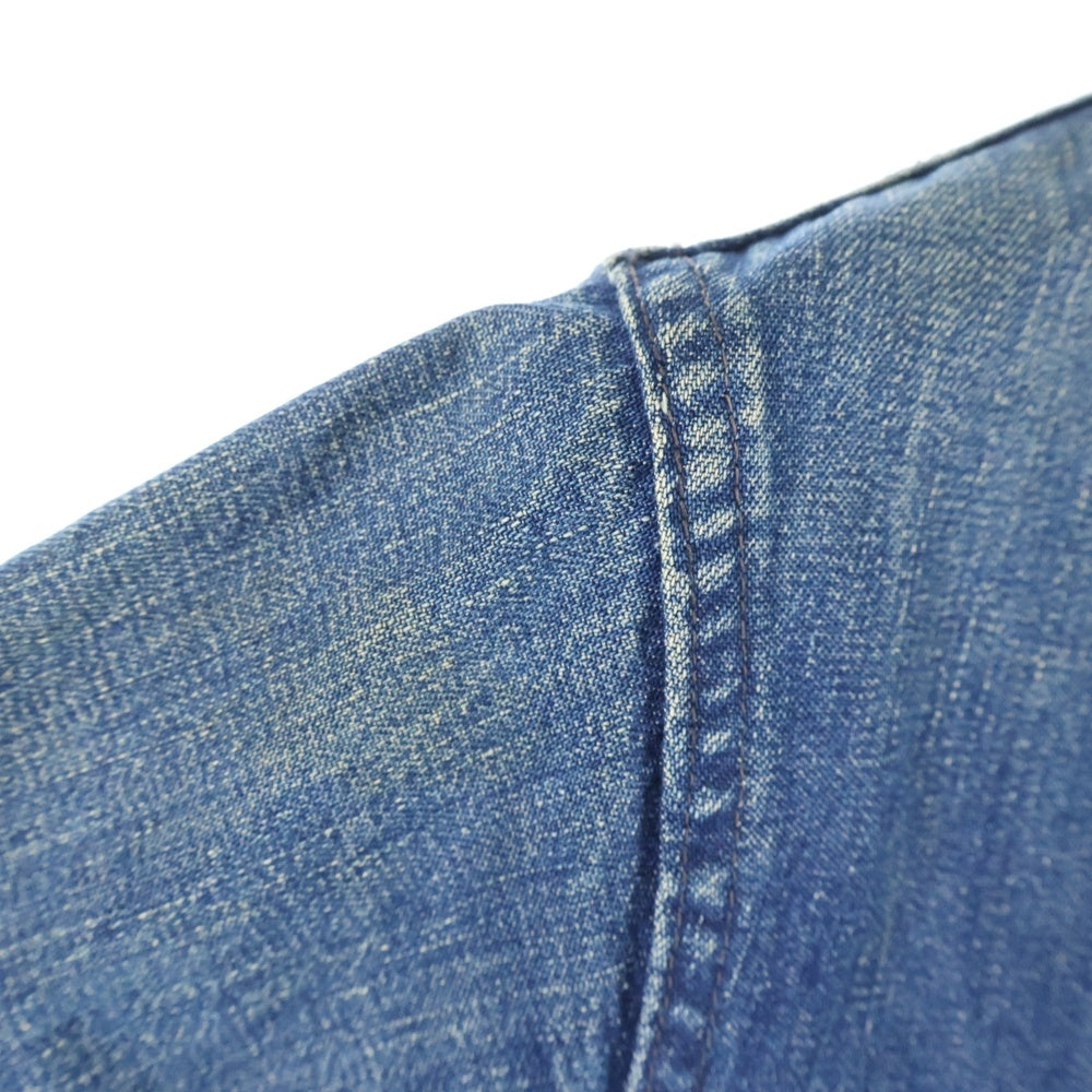 VINTAGE(ヴィンテージ) 40S VINTAGE U.S. NAVY ヴィンテージ ユーエスネイビー ショールカラー ヘチマ襟 チェンジボタン デニムカバーオール ジャケット インディゴ