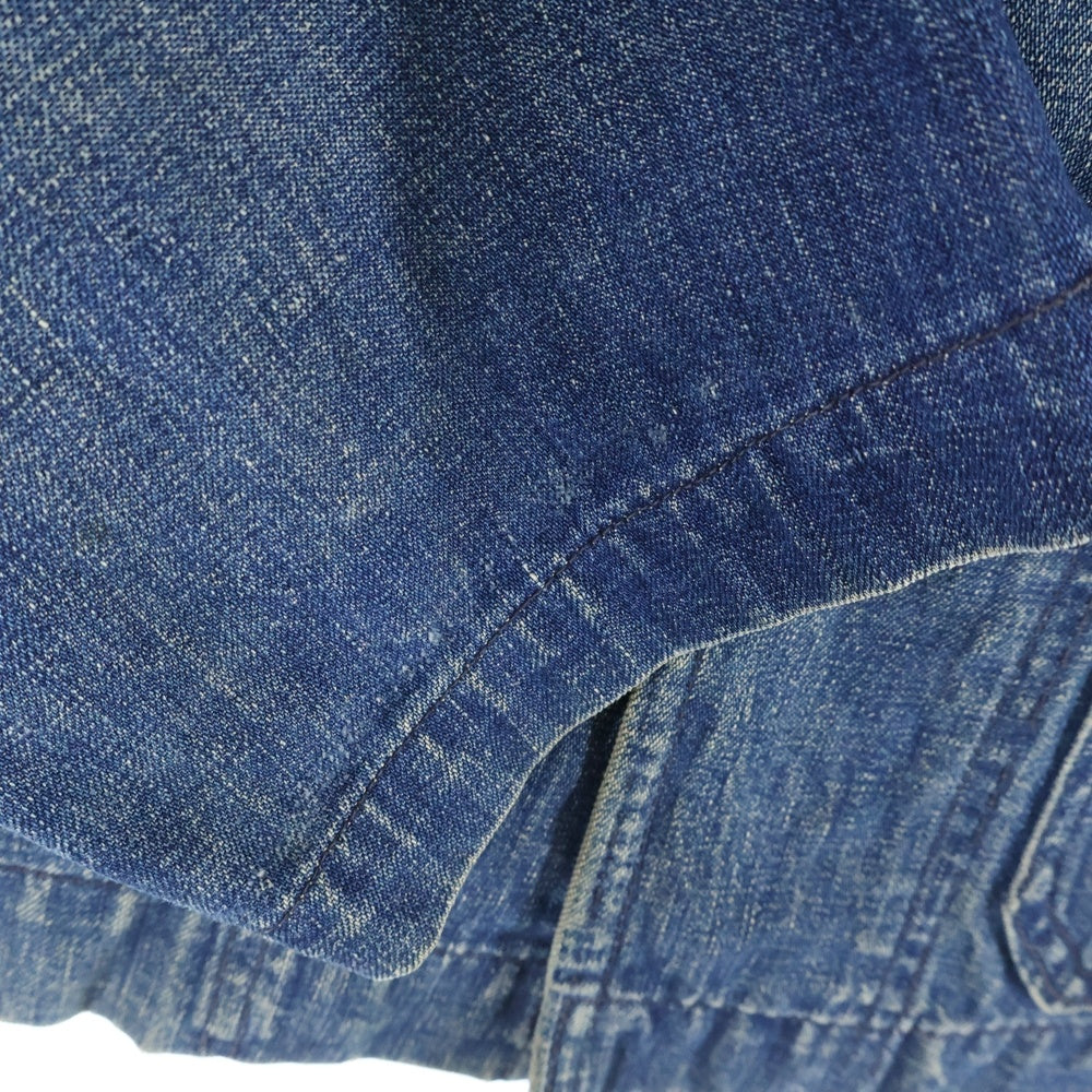 VINTAGE(ヴィンテージ) 40S VINTAGE U.S. NAVY ヴィンテージ ユーエスネイビー ショールカラー ヘチマ襟 チェンジボタン デニムカバーオール ジャケット インディゴ