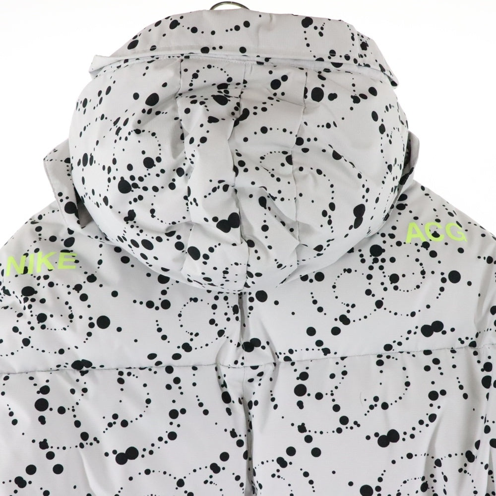 NIKE ACG(ナイキエーシージー) LAB Errolson NRG ACG Down Fill Parka ラボ ダウンフィル パーカー フーデッドジャケット ホワイト 総柄 AQ3517-100