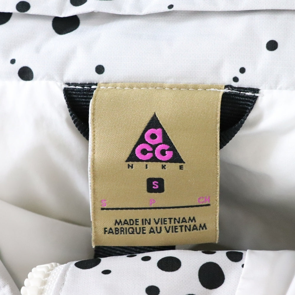 NIKE ACG(ナイキエーシージー) LAB Errolson NRG ACG Down Fill Parka ラボ ダウンフィル パーカー フーデッドジャケット ホワイト 総柄 AQ3517-100