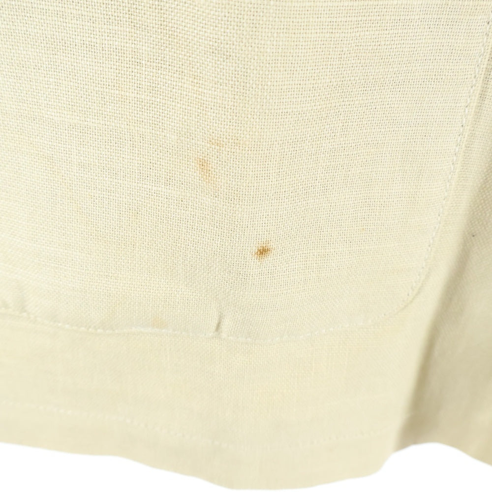 NO BRAND(ノーブランド) FACONNABLE ファソナブル リネン混 ジップアップ ジャケット ベージュ