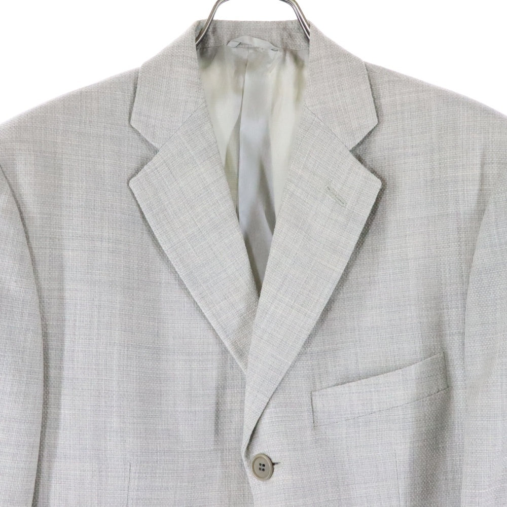 HILTON(ヒルトン) ウール混 3B シングルテーラードジャケット グレー