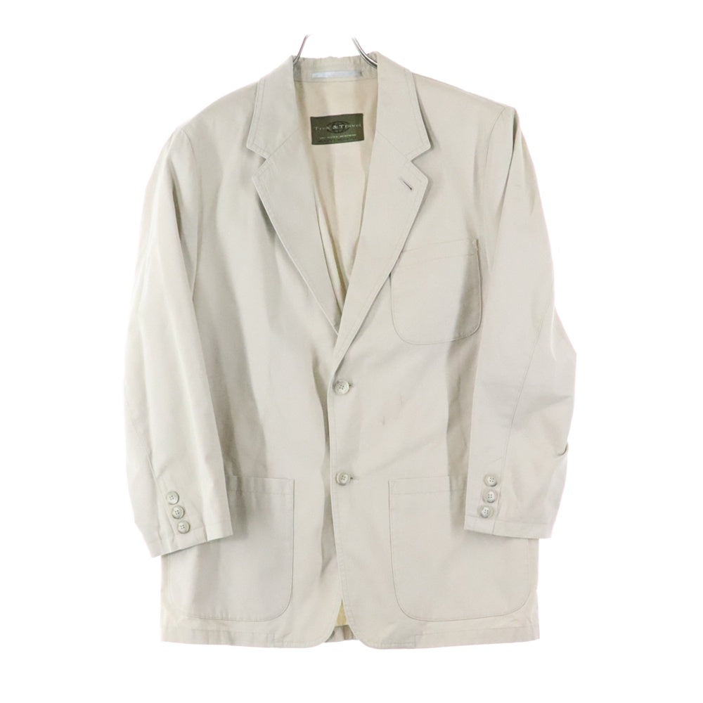 TREK&TRAVEL(トレックアンドトラベル) コットン テーラードジャケット ベージュ 077195