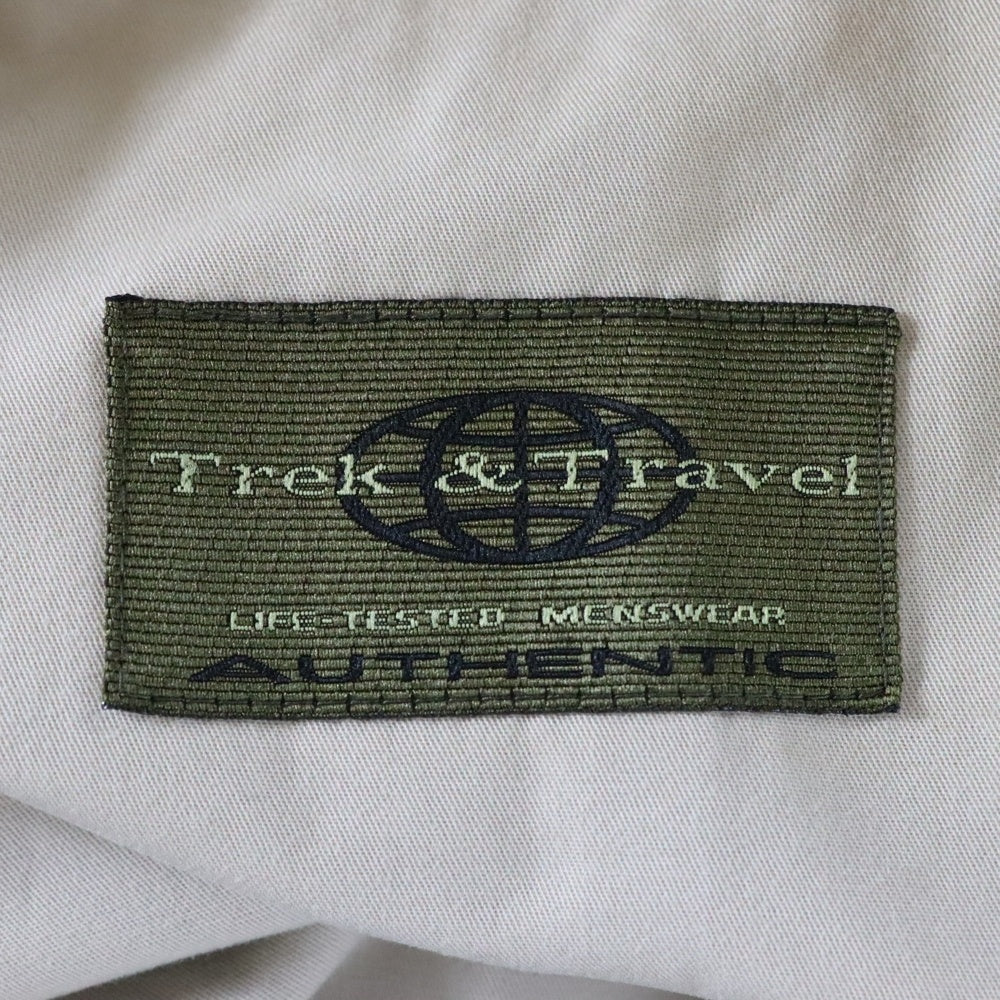 TREK&TRAVEL(トレックアンドトラベル) コットン テーラードジャケット ベージュ 077195