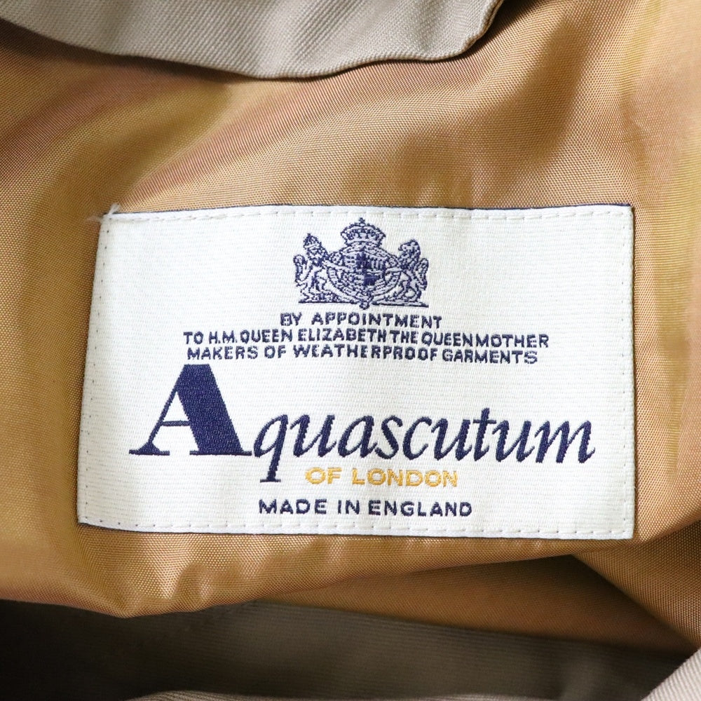 Aquascutum(アクアスキュータム) コットン ライナー付き スタンドカラー トレンチコート ベージュ