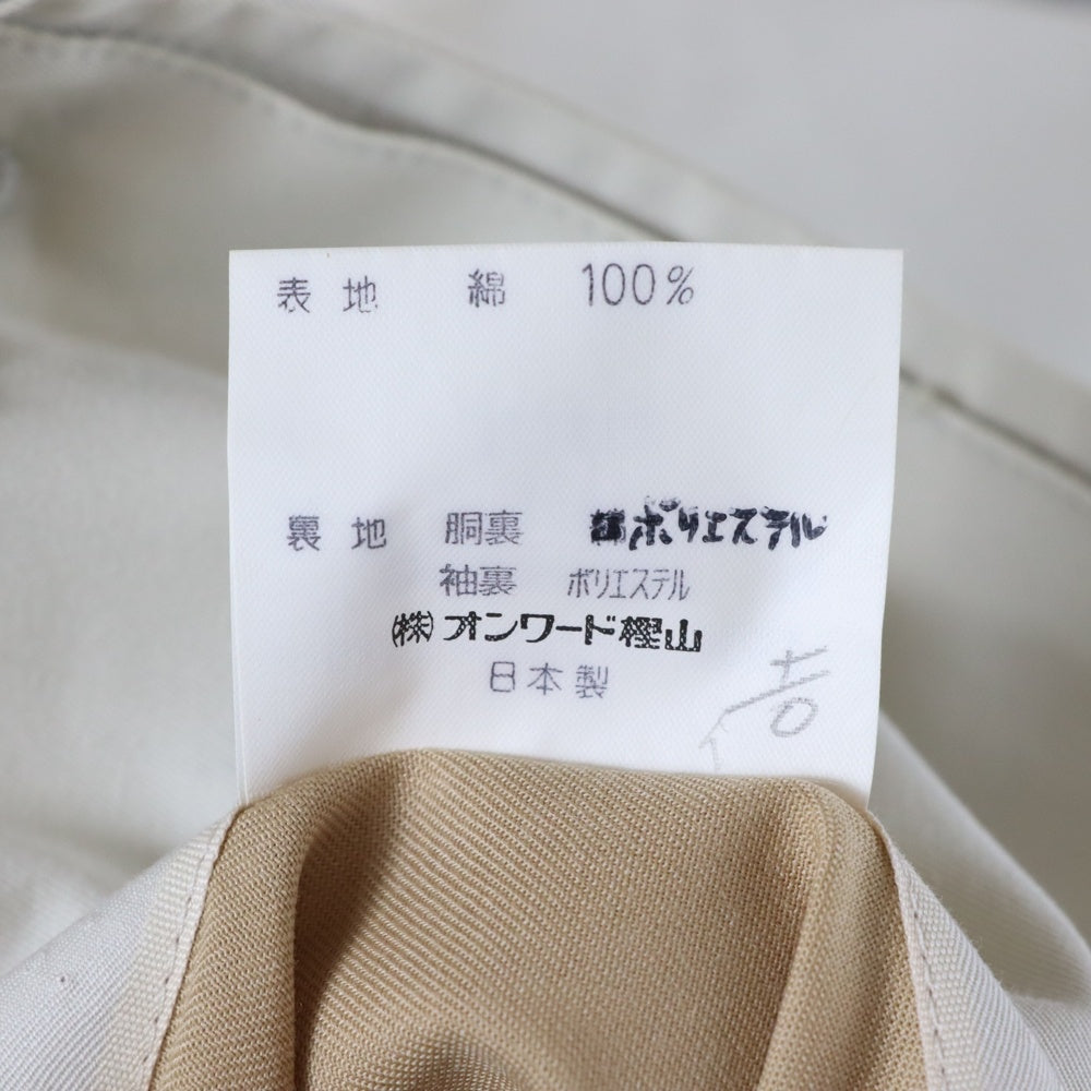 GEOFFREY BEENE(ジェフリービーン) トレンチコート ジャケット アイボリー