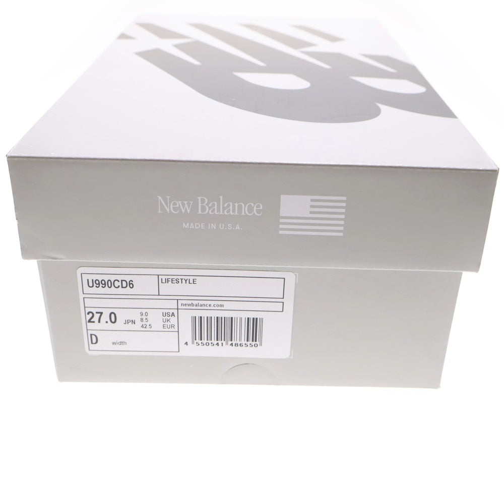 New Balance(ニューバランス) ×COMME des GARCONS HOMME U990CD6 990V6 コムデギャルソンオム ローカットスニーカー ホワイト US9/27cm