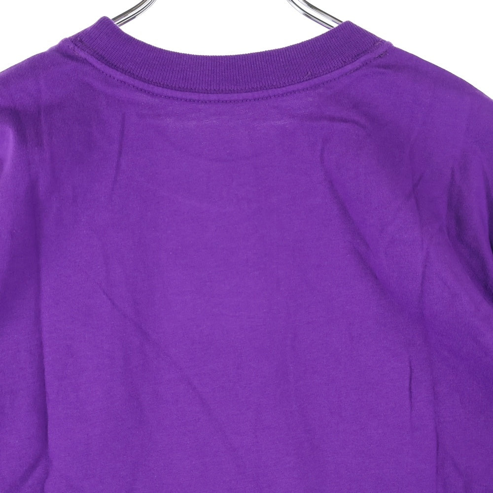 THE NORTH FACE(ザノースフェイス) ×KAWS TEE カウズ ロゴ エンブロイダリー クルーネック 半袖Tシャツ カットソー パープル 5200187090