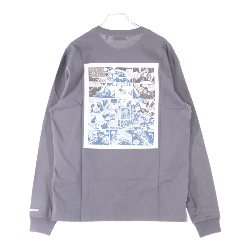 KITH(キス) STAR WARS COMIC STRIP L/S TEE スター ウォーズ コミックストリップ エルエスティー クルーネック カットソー 長袖Tシャツ グレー KHM030195-006