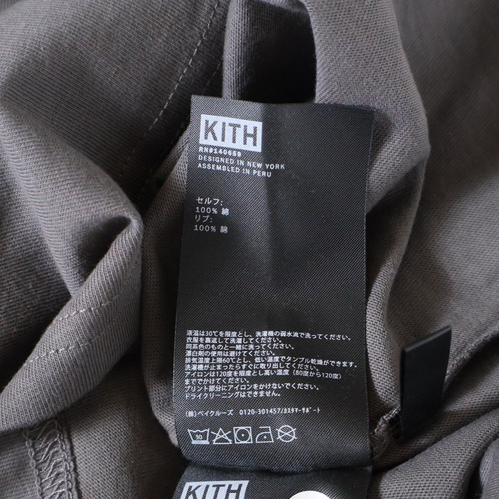 KITH(キス) STAR WARS COMIC STRIP L/S TEE スター ウォーズ コミックストリップ エルエスティー クルーネック カットソー 長袖Tシャツ グレー KHM030195-006