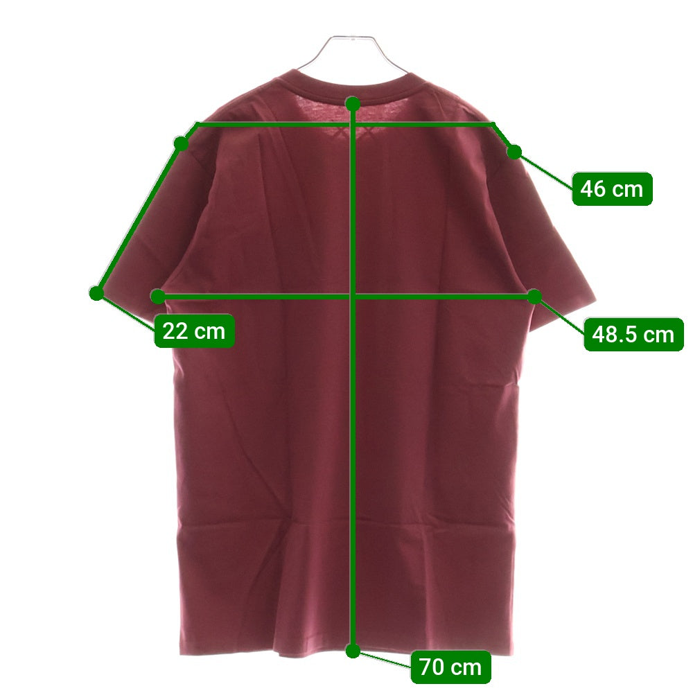 KAWS(カウズ) ×FRANKEN BERRY フランケン ベリー クルーネック半袖プリントTシャツ カットソー レッド