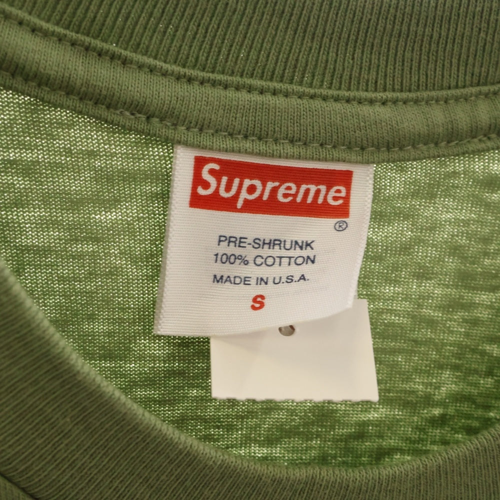 SUPREME(シュプリーム) 22AW Trash Tee トラッシュ クルーネック半袖プリントTシャツ カットソー グリーン