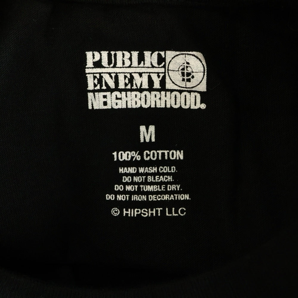 NEIGHBORHOOD(ネイバーフッド) 23AW PUBLIC ENEMY TEE パブリック エネミー クルーネック半袖Tシャツ カットソー ブラック 232PCNH-ST23