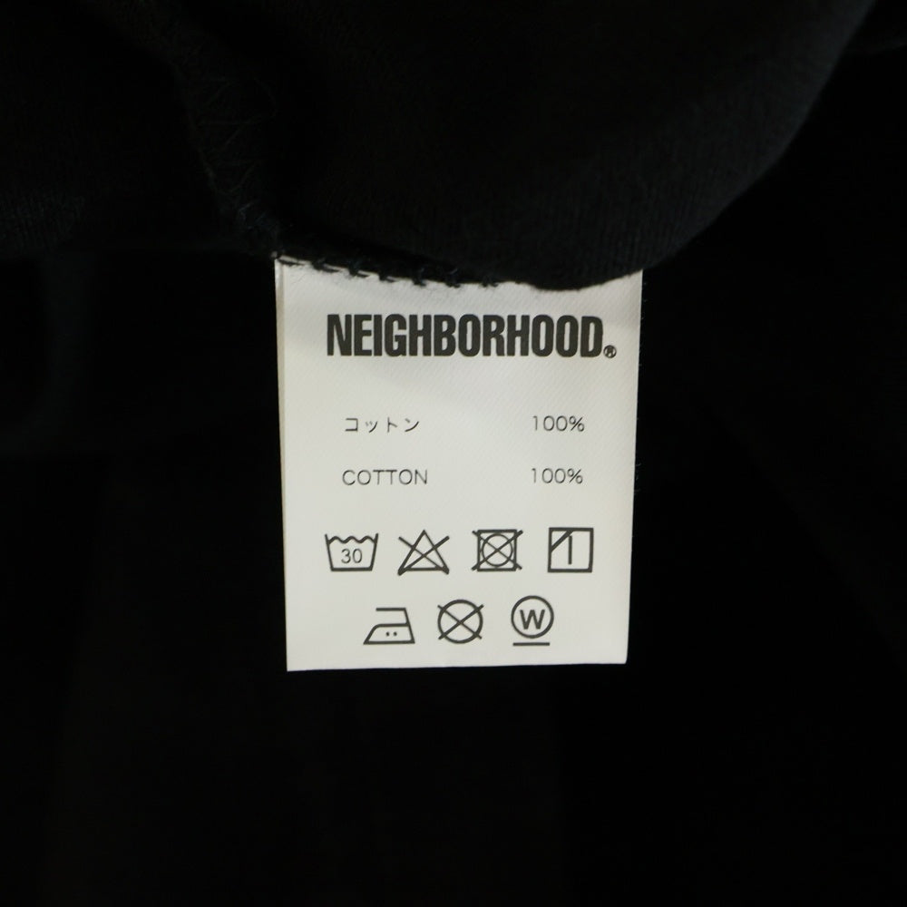 NEIGHBORHOOD(ネイバーフッド) 23AW PUBLIC ENEMY TEE パブリック エネミー クルーネック半袖Tシャツ カットソー ブラック 232PCNH-ST23