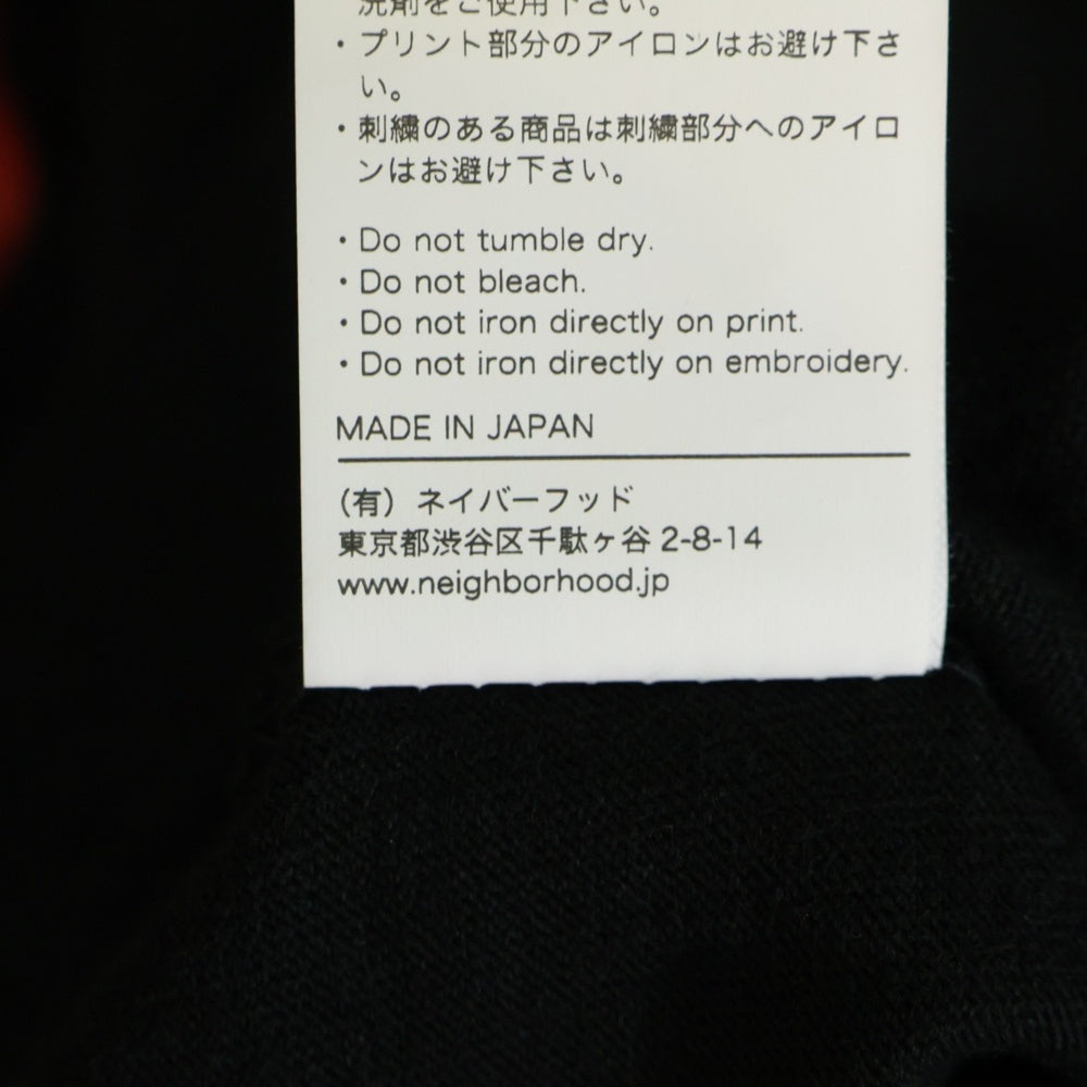 NEIGHBORHOOD(ネイバーフッド) 23AW PUBLIC ENEMY TEE パブリック エネミー クルーネック半袖Tシャツ カットソー ブラック 232PCNH-ST23